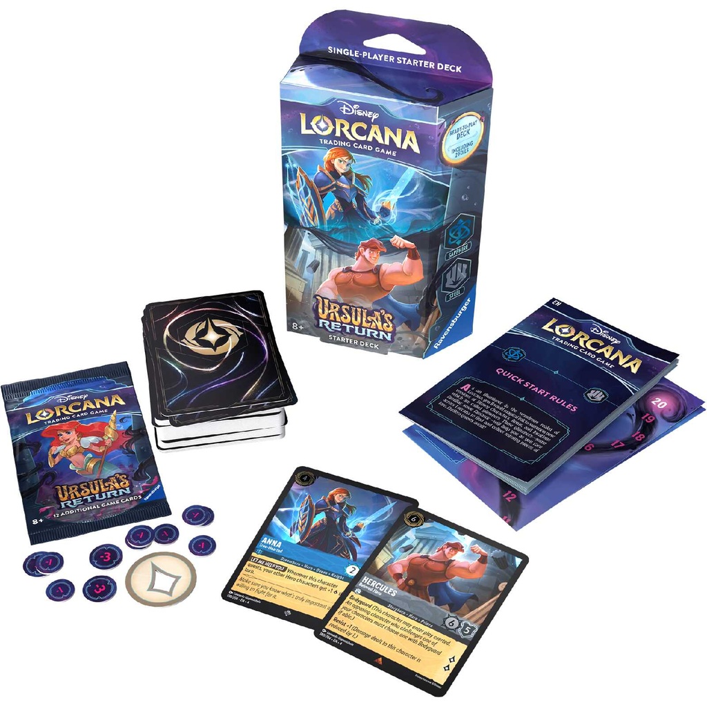 Disney Lorcana: Ursula's Return Starter Deck - Stand Together Components