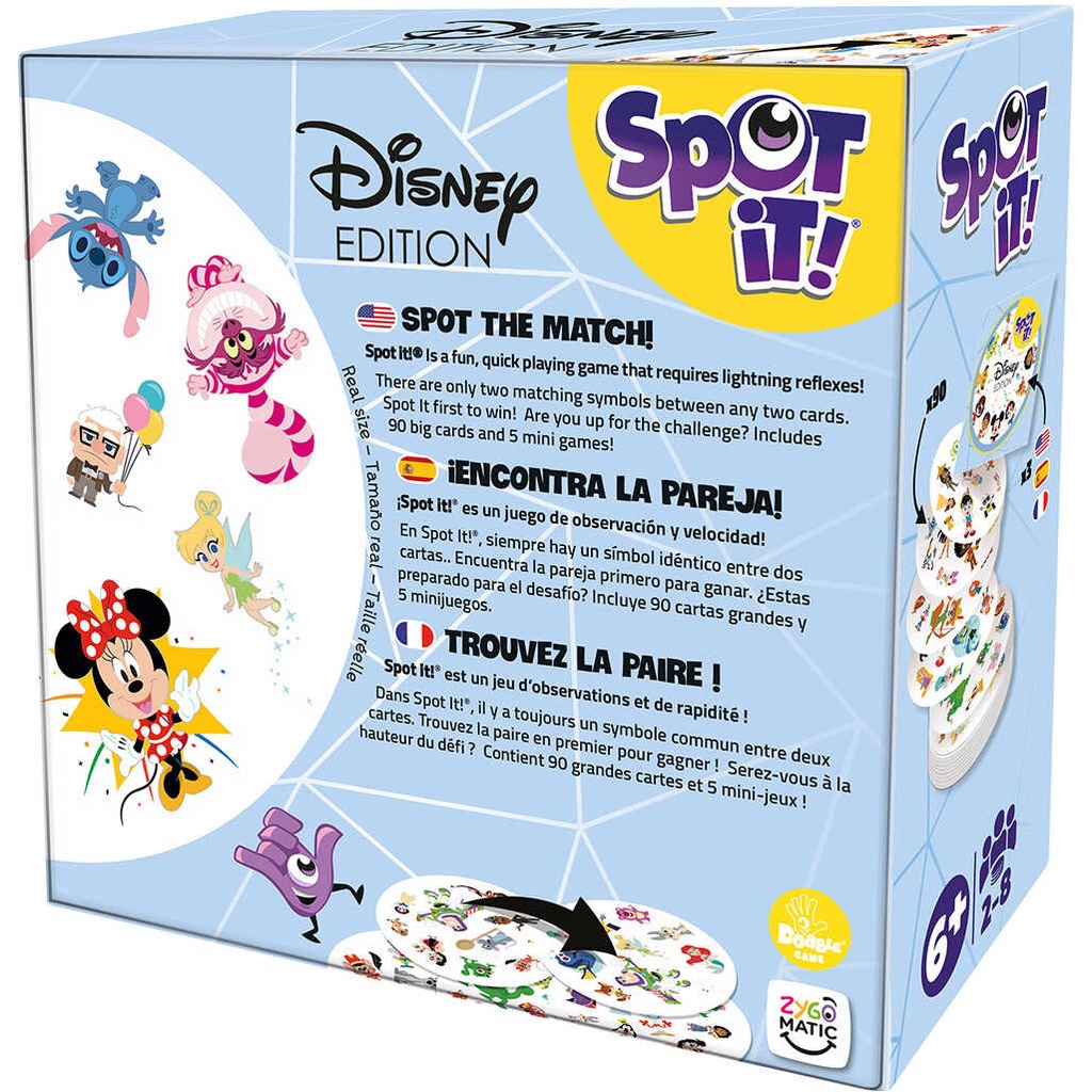 Spot It: Disney Box Rear