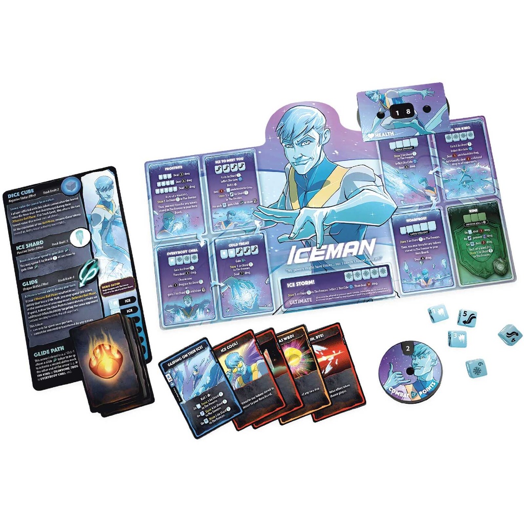 Dice Throne: Marvel X-Men Box 1 Components