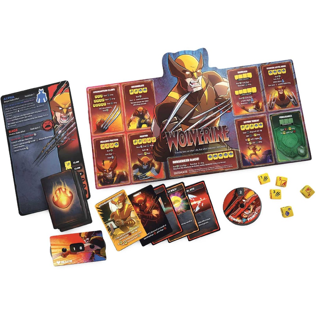 Dice Throne: Marvel X-Men Box 1 Components