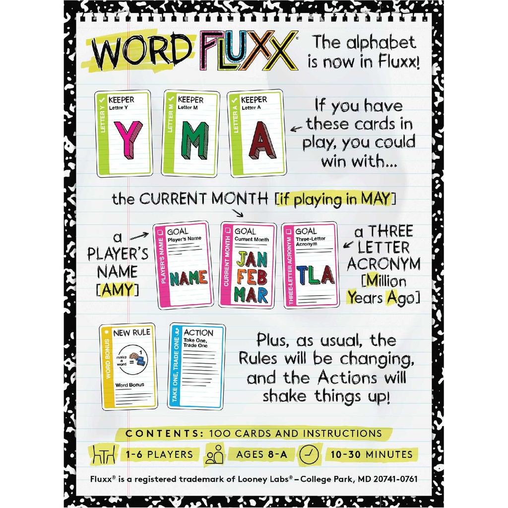 Fluxx - Word Fluxx Cover Rear