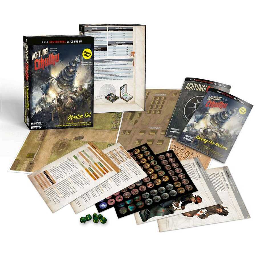 Achtung! Cthulhu: Starter Set Components
