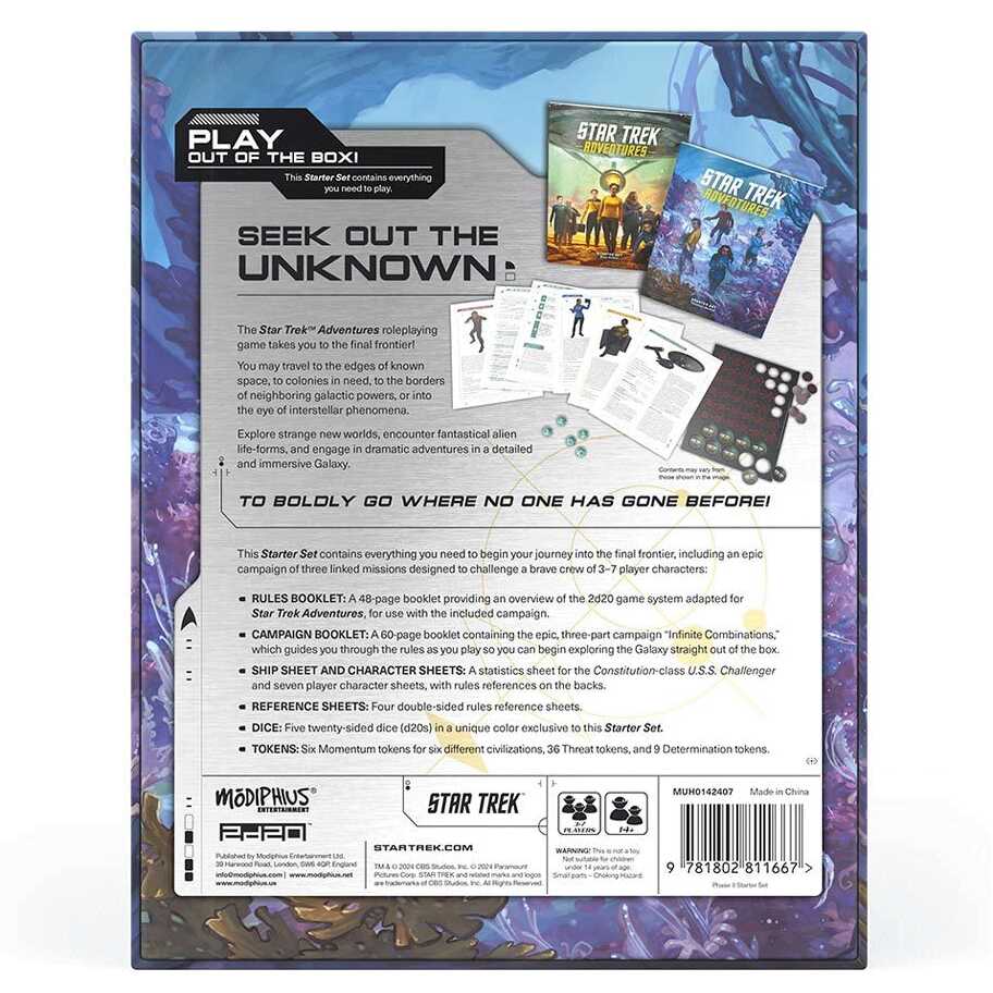 Star Trek Adventures 2nd Edition: Starter Set Cover Rear
