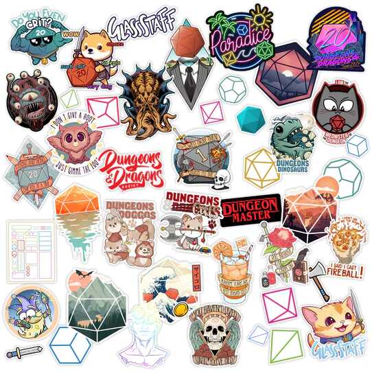 Forged - Sticker Bomb! Die Cut Vinyl Sticker Pack Example Components