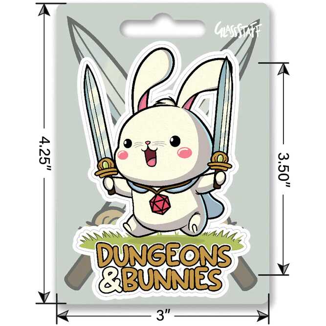 Forged - Dungeons & Bunnies Waterproof Die Cut Vinyl Sticker