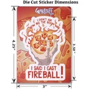 Forged - I Cast Fireball Waterproof Die Cut Vinyl Sticker