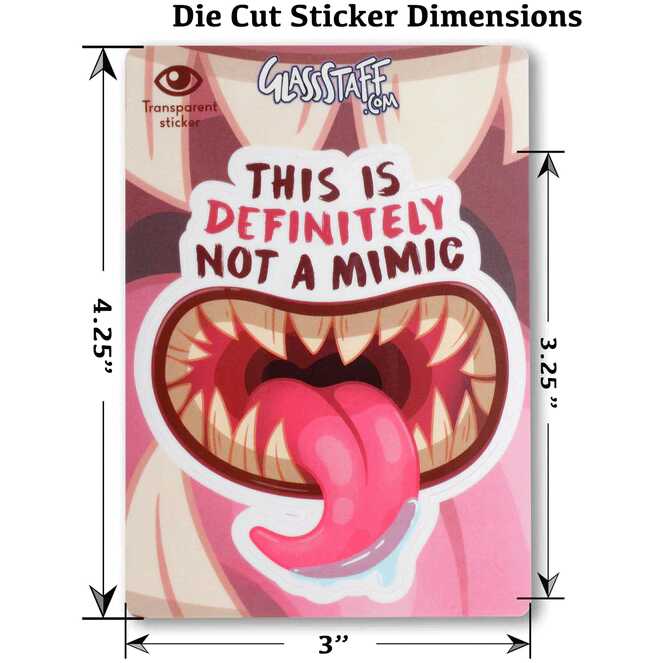 Forged - Not a Mimic Waterproof Die Cut Vinyl Sticker