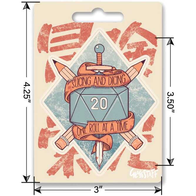 Forged - Slicing & Dicing Waterproof Die Cut Vinyl Sticker