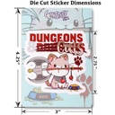 Forged - Dungeons & Cats Waterproof Die Cut Vinyl Sticker
