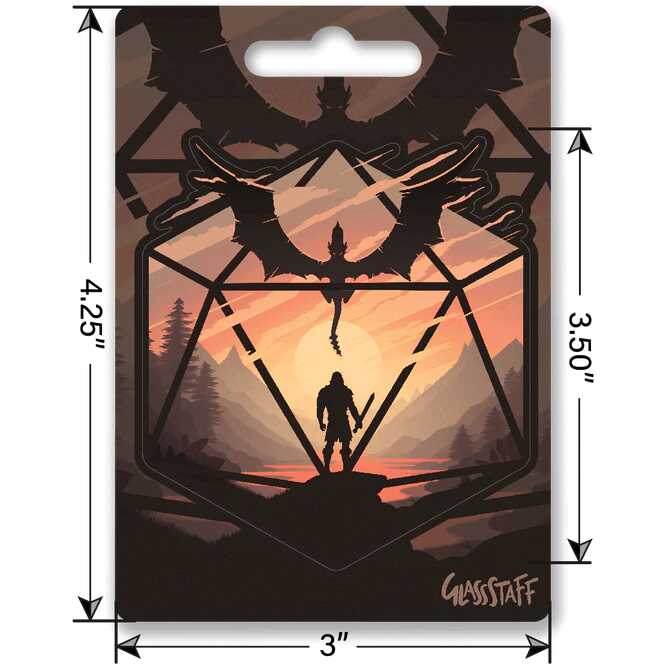 Forged - Staredown D20 Waterproof Die Cut Vinyl Sticker