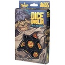 FORGED - Dice Goblin Greek Key Metal RPG Dice Set - Gold/Red