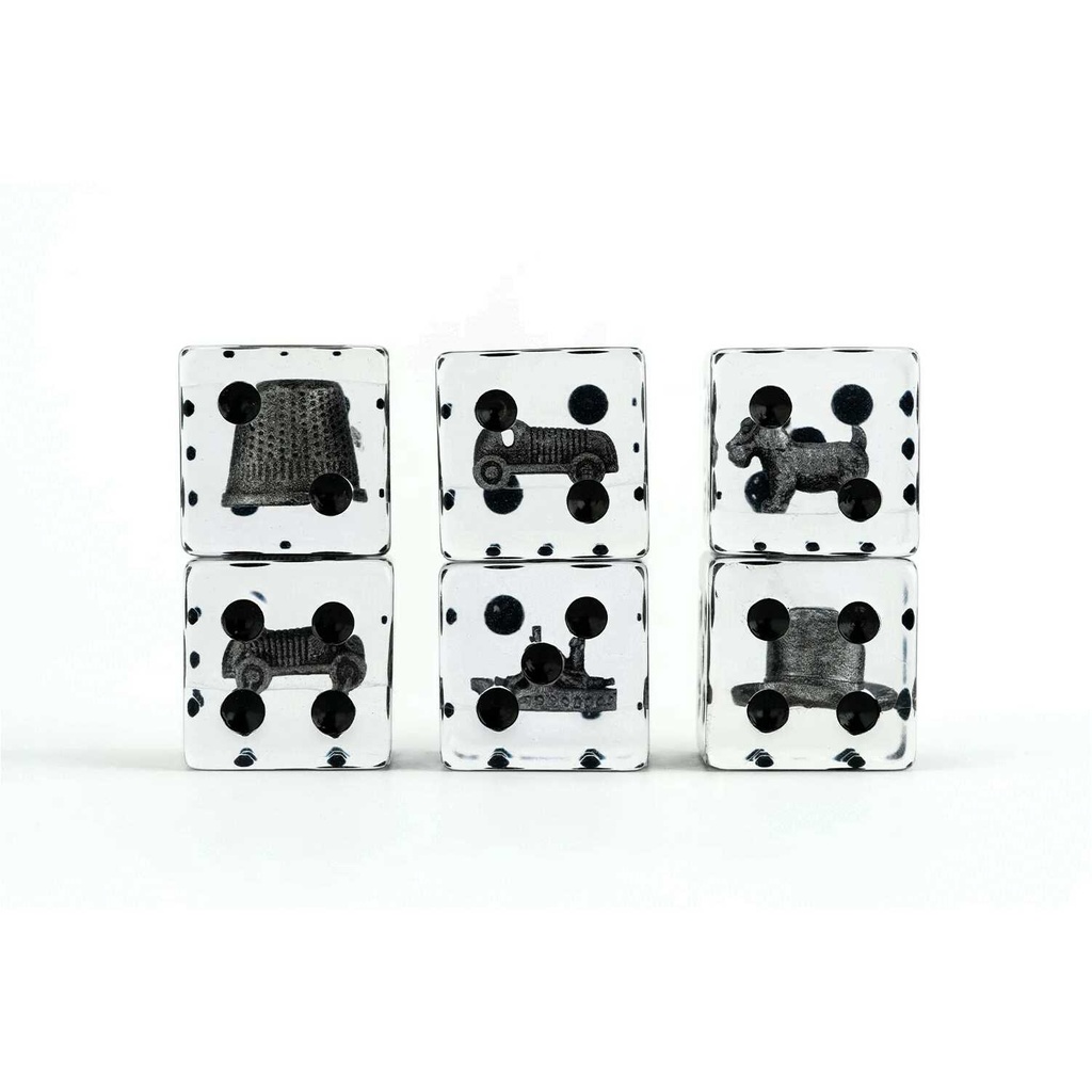 Monopoly 22mm Dice Set Components