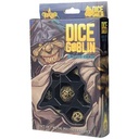 Forged - Dice Goblin Dragon's Round Hollow Metal RPG Dice Set - Weathered Gold