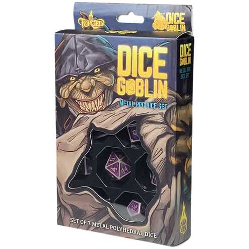 Forged - Dice Goblin Eyes Metal RPG Dice Set