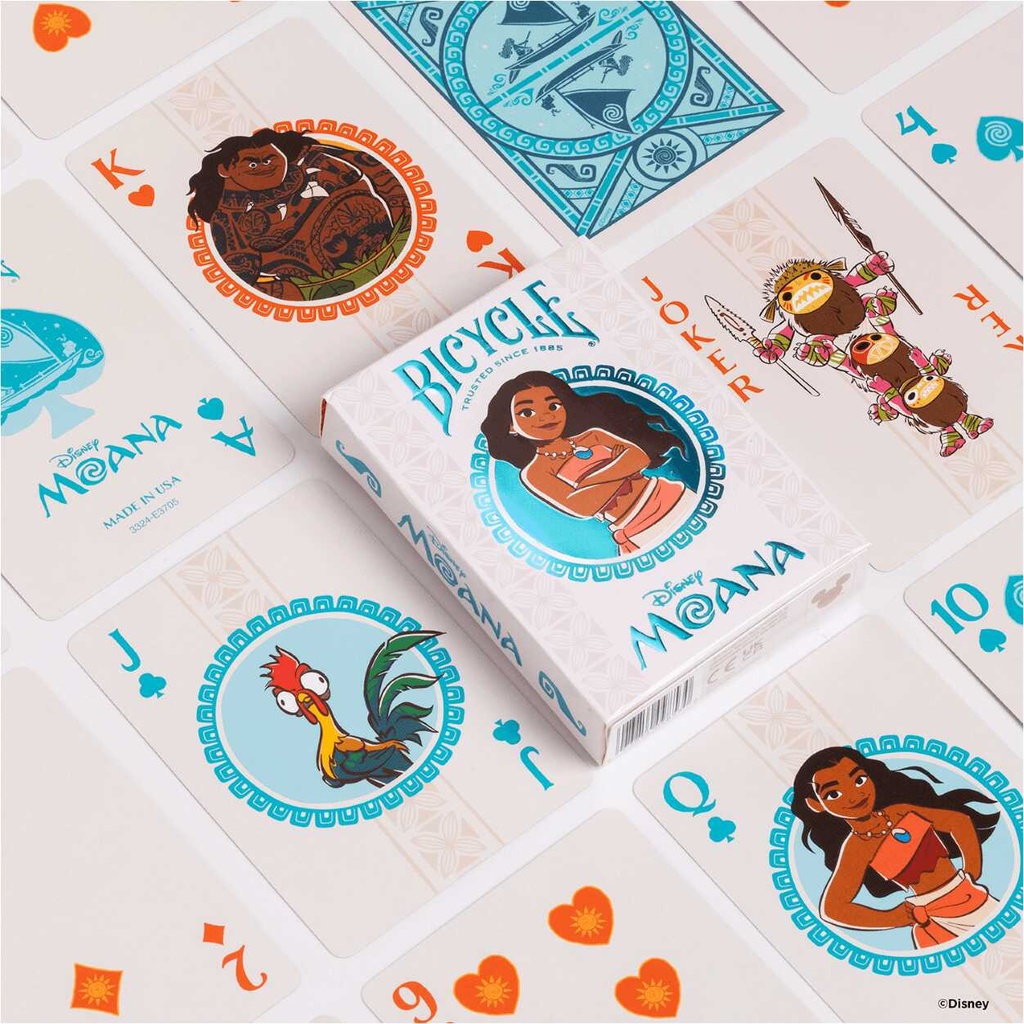 Bicycle Playing Cards: Moana Components