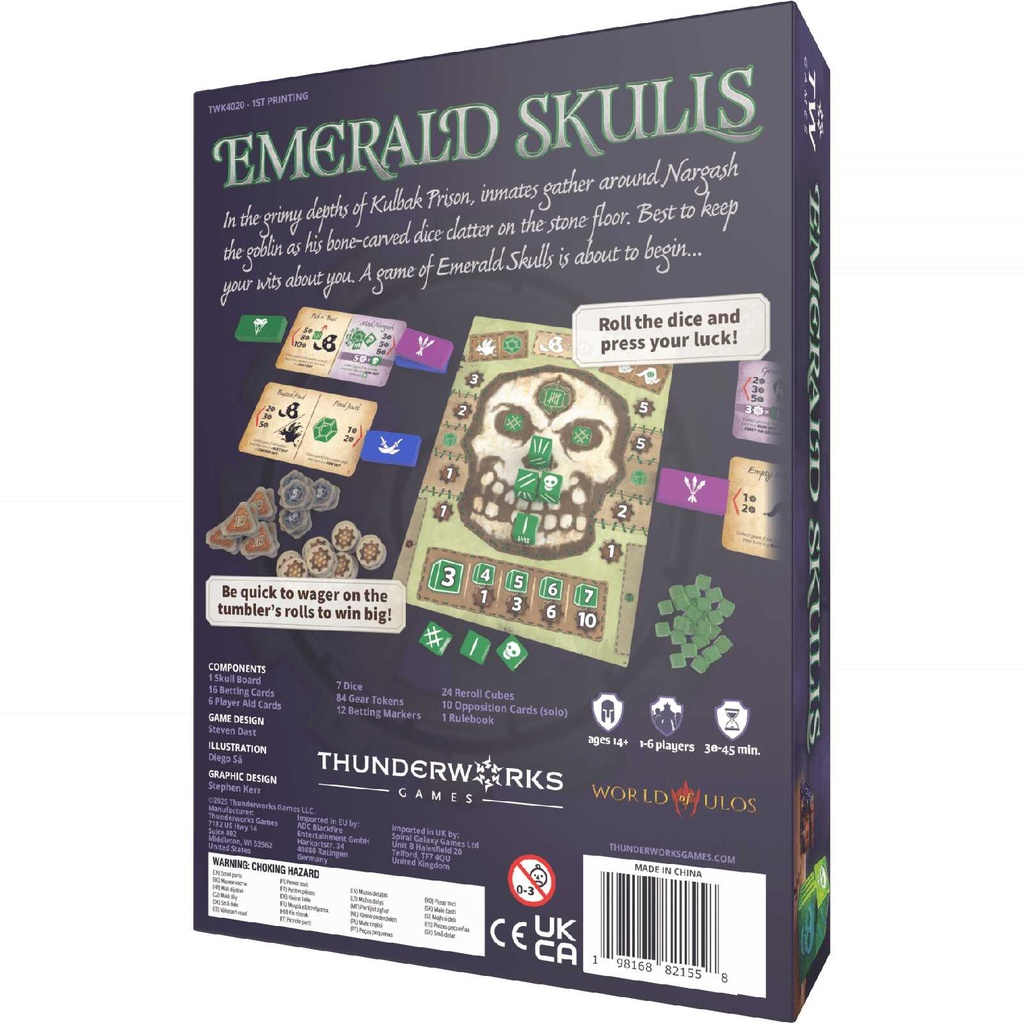 Emerald Skulls Box Rear