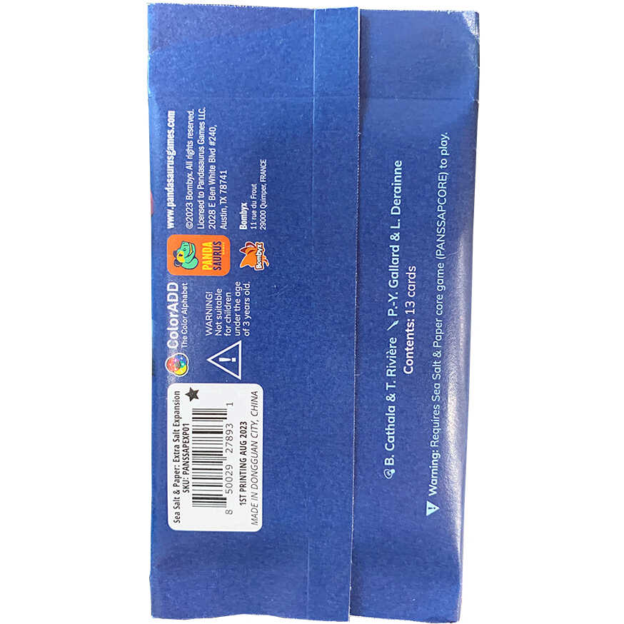 Sea Salt & Paper: Extra Salt Expansion Cover Rear