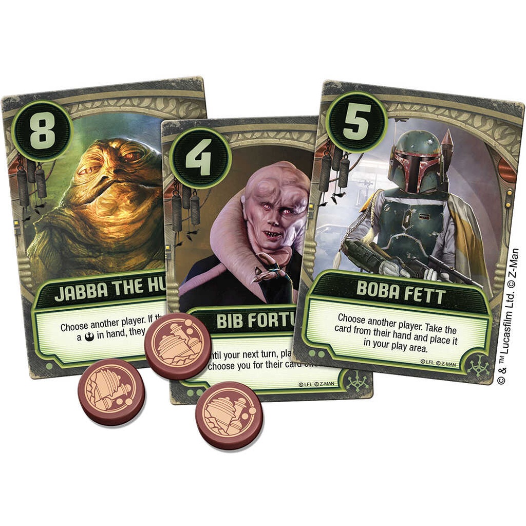 Jabba's Palace: A Love Letter Game Components