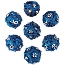 Forged - Dragons Bauble Blue Hollow Metal RPG Dice Set