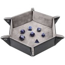 Forged - Hexagon Snap Folding Dice Tray - Gray