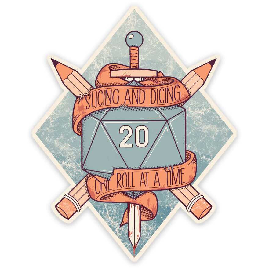 Forged - Slicing & Dicing Waterproof Die Cut Vinyl Sticker