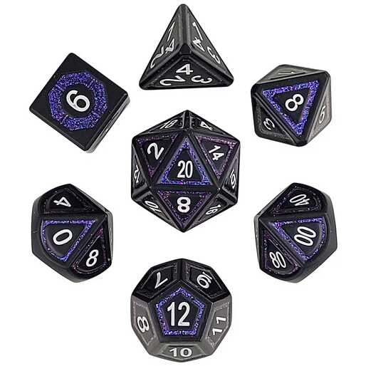 Forged - Underdark Glimmer 7-Piece Metal Dice Set