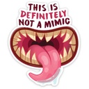 Forged - Not a Mimic Waterproof Die Cut Vinyl Sticker