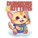 Forged - Dungeons & Kittens Waterproof Die Cut Vinyl Sticker