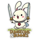 Forged - Dungeons & Bunnies Waterproof Die Cut Vinyl Sticker