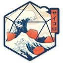 Forged - Great Wave of Dice Waterproof Die Cut Vinyl Sticker