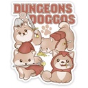 Forged - Dungeons & Doggos Waterproof Die Cut Vinyl Sticker