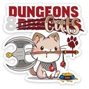 Forged - Dungeons & Cats Waterproof Die Cut Vinyl Sticker