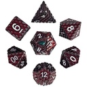 Forged - Dragon's Gaze Red Metal RPG Dice Set