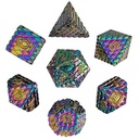 Forged - Dragon's Gaze Iridescent Metal RPG Dice Set