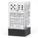 Chessex 16mm 12d6 Opaque: White/Black