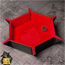 Forged - Dice Goblin Hexagon Snap Folding Dice Tray - Red