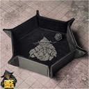 Forged - Dice Goblin Hexagon Snap Folding Dice Tray -Black