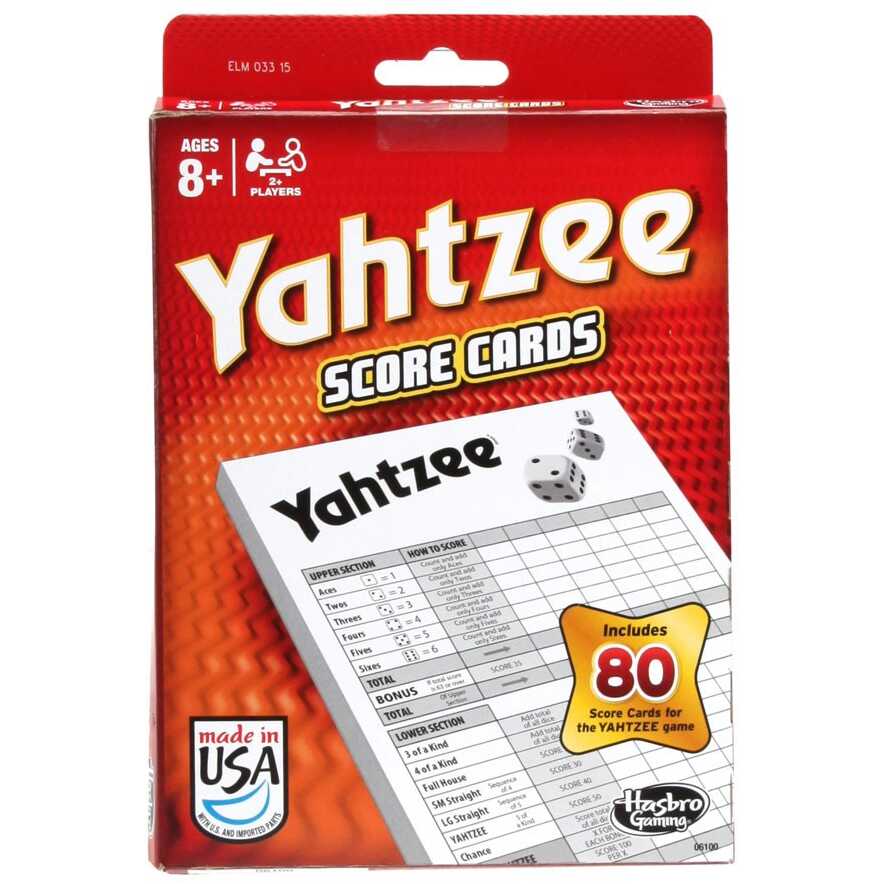 Yahtzee Score Pads