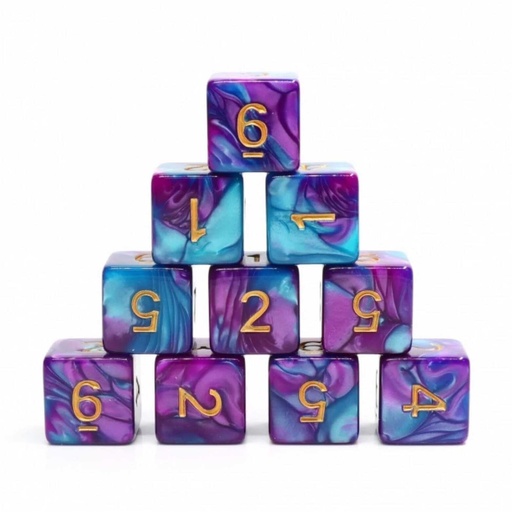 [FOM_2193] Foam Brain - Mermaid Beach -12 piece D6's