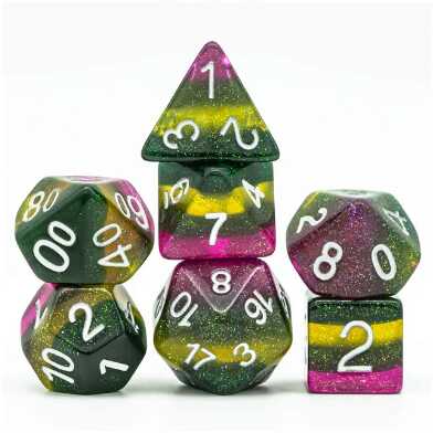 [FOM_2337] Foam Brain - Poison Swamp RPG Dice Set