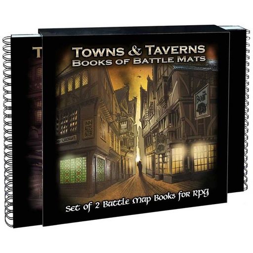[LBM_016] Battle Mats: Book of Battle Mats - Towns & Taverns
