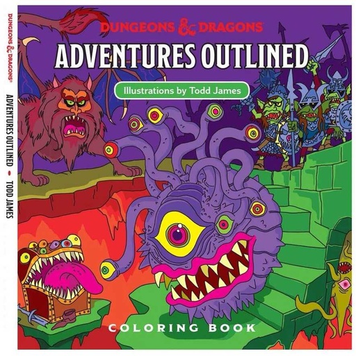 [WOC_C6035] D&D 5E: Adventures Outlined Coloring Book