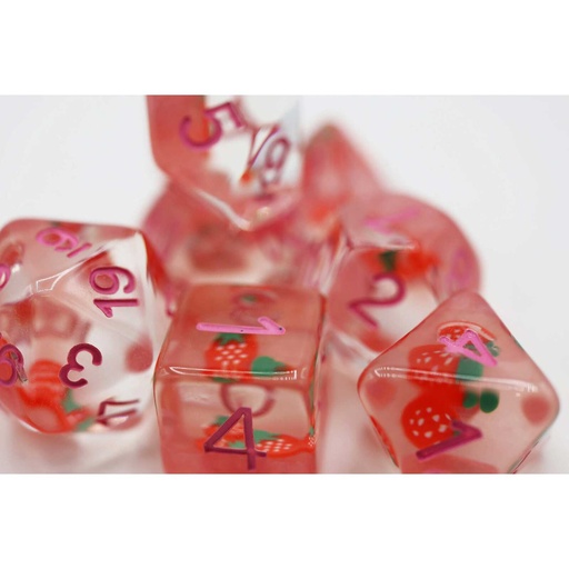 [FOM_2272] Foam Brain - Strawberry Shortcake RPG Dice Set