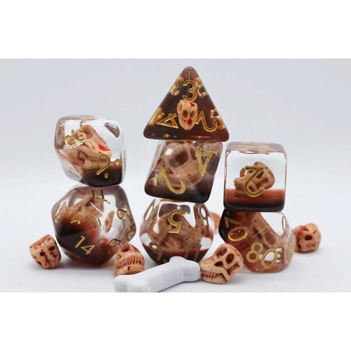 [FOM_2459] Foam Brain - Dino Fossil RPG Dice Set