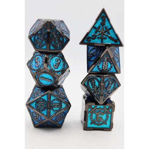 [FOM_4173] Foam Brain - Sword of the Deep - Metal RPG Dice Set