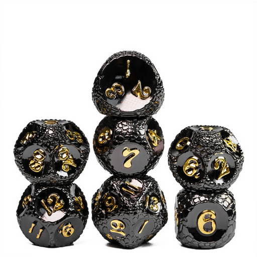 [FOM_4404] Foam Brain - Dragonstone: Night - Metal RPG Dice Set