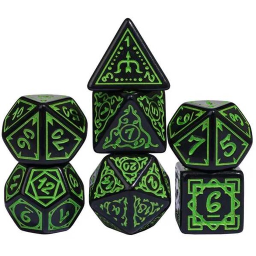 [FOM_2612] Foam Brain - Cryptic Knots: Verdant RPG Dice Set