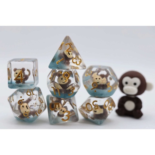 [FOM_2547] Foam Brain - Mischievous Monkey RPG Dice Set