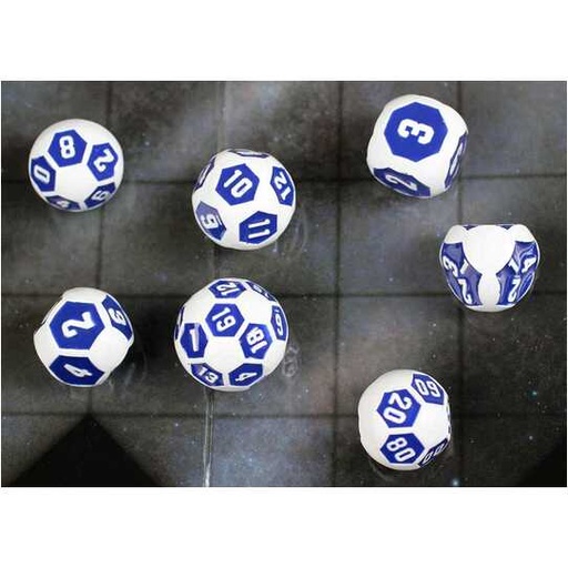 [FORGE_DROID-SUPPORT7] Forged - Droid Support 7-Piece Metal RPG Dice Set