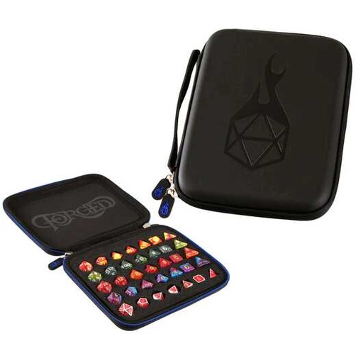 [FORGE_DICE-CS-FOM-BLU] Forged - Forged Zip-Close Dice Box, Dice Tray & Storage Case - Blue